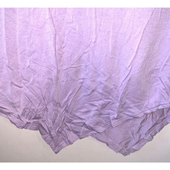 Red Hanger Asymmetrical Hem Long Sleeve Tunic Top L - Picture 6 of 12